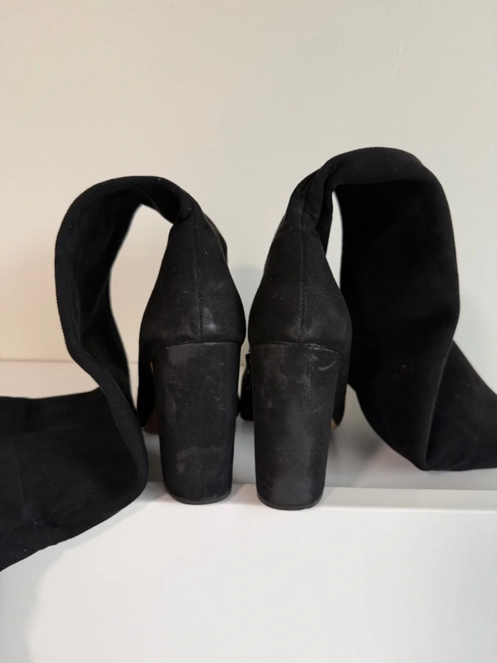Aldo Black Over-the-Knee Suede Boots